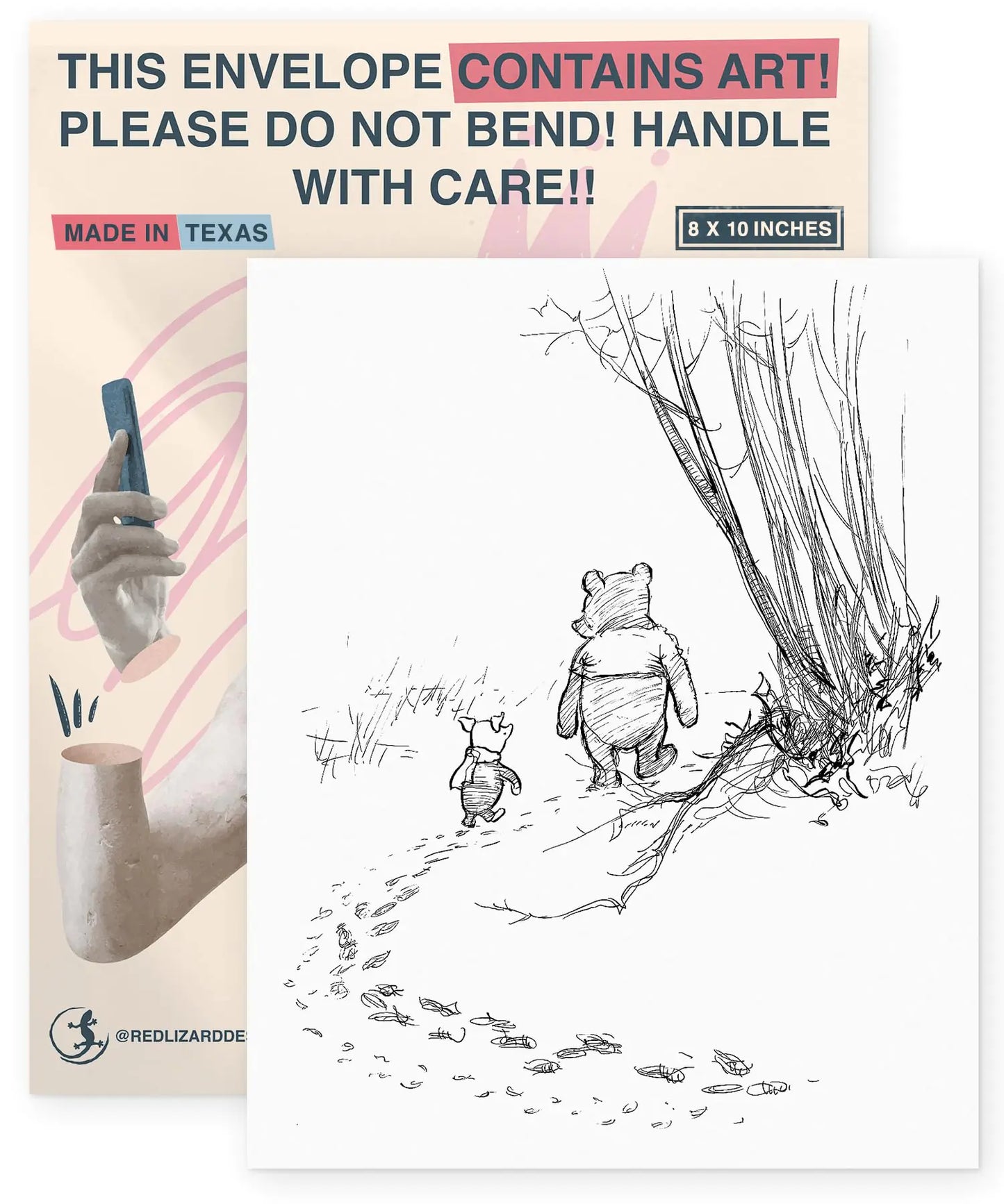 Nursery Wall Decor - Winnie The Pooh Wall Art - If Ever There Ever Comes A Time - Winnie Quote Classic Poster - Prints For Nursery - Gifts For Kids Toddlers Children Baby Stuff - Unframed Print 8 x 10