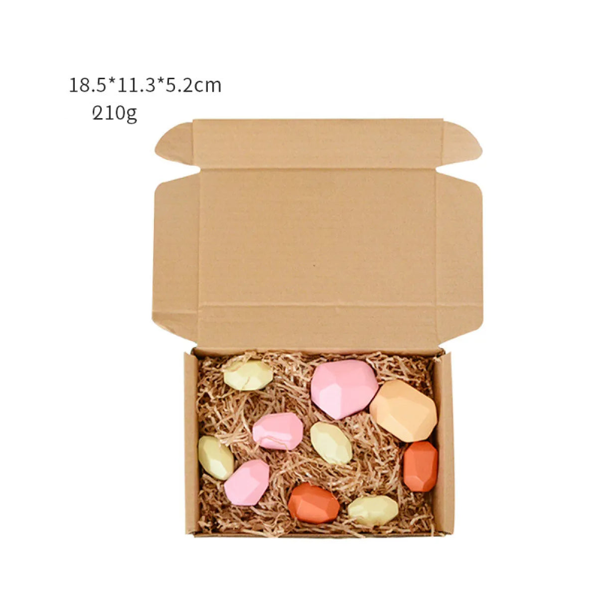 Children's colorful jagged stone toys