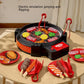 Kids' Play Kitchen Set – Electric Oven & Hot Pot