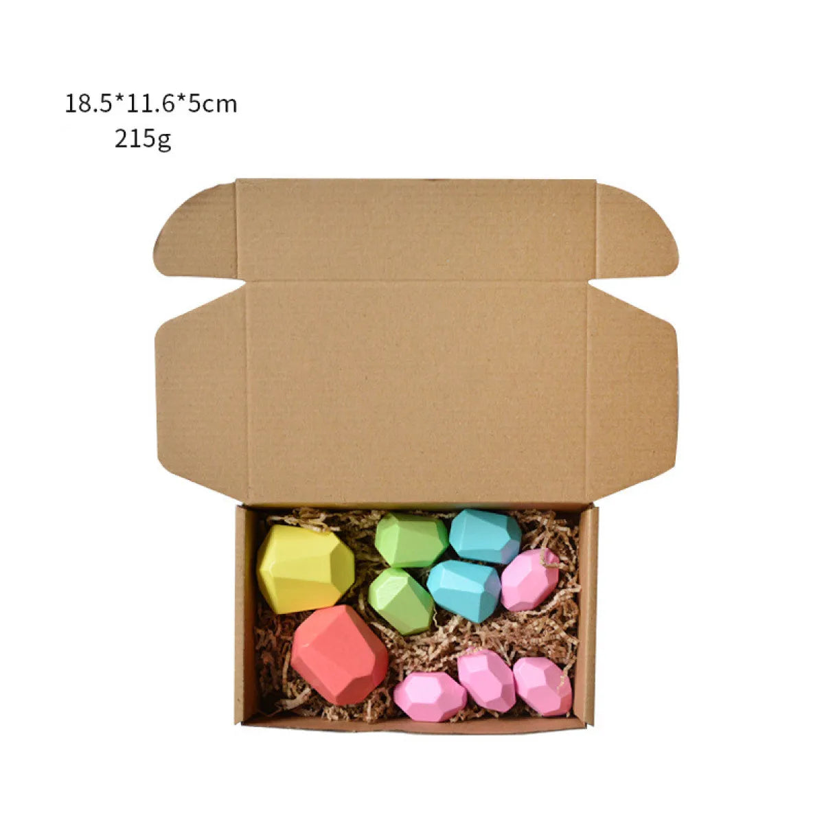 Children's colorful jagged stone toys