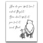 ‘Spell Love?’ Winnie the Pooh Quotes Wall Art | 8x10 UNFRAMED Black and White Minimalist Nursery Print | Pooh and Piglet Modern Home Decor