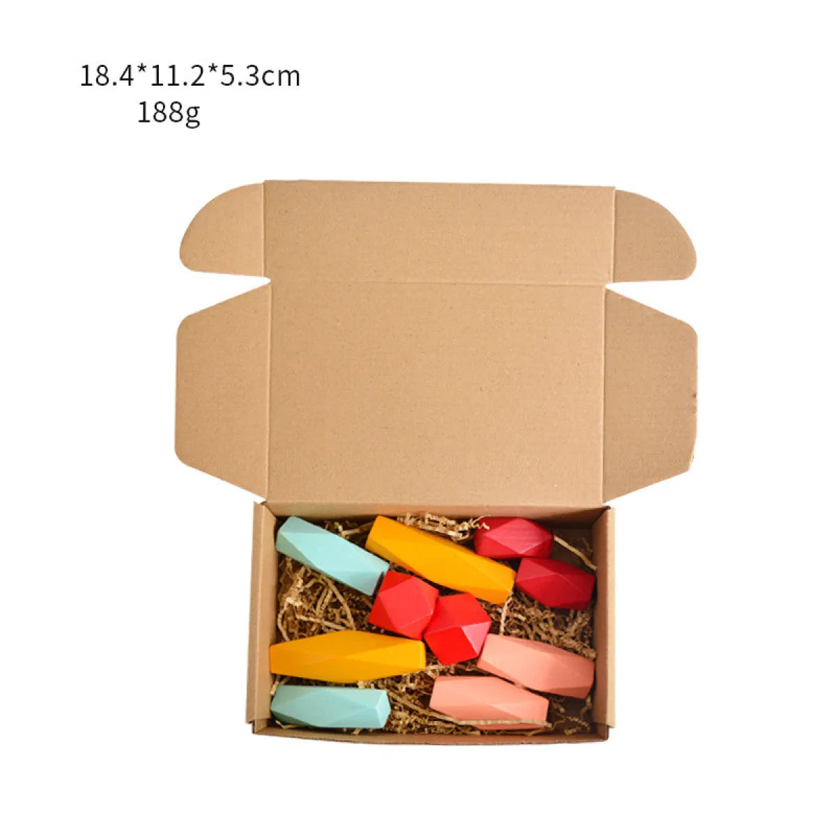 Children's colorful jagged stone toys