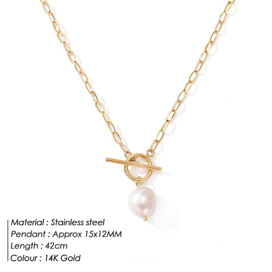 Elegant Shell Pearl Necklace