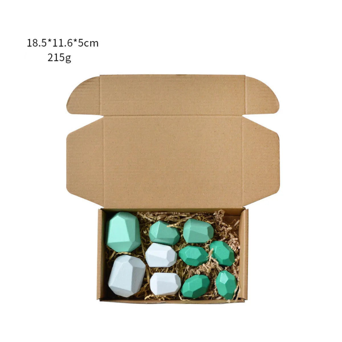 Children's colorful jagged stone toys