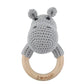 Hand Woven Cartoon Baby Rattle