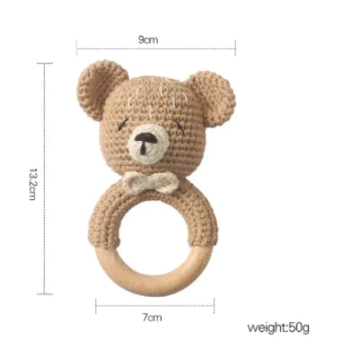 Hand Woven Cartoon Baby Rattle