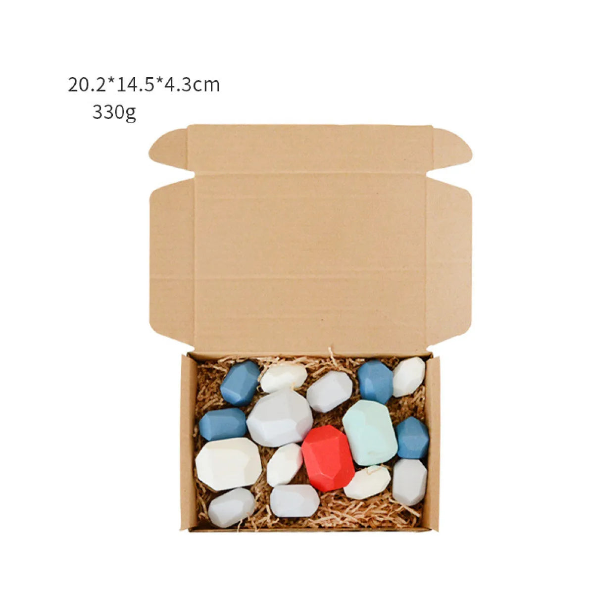 Children's colorful jagged stone toys
