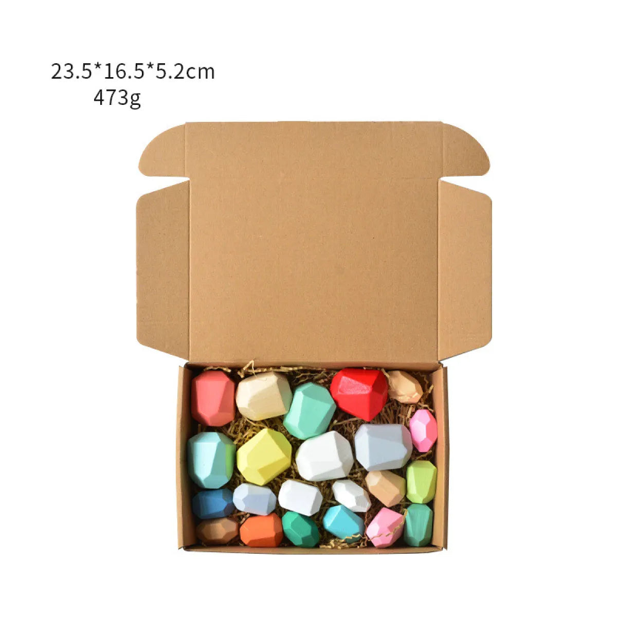 Children's colorful jagged stone toys