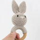 Hand Woven Cartoon Baby Rattle