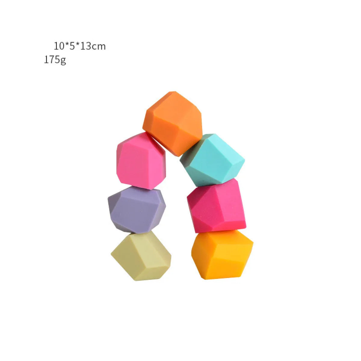 Children's colorful jagged stone toys