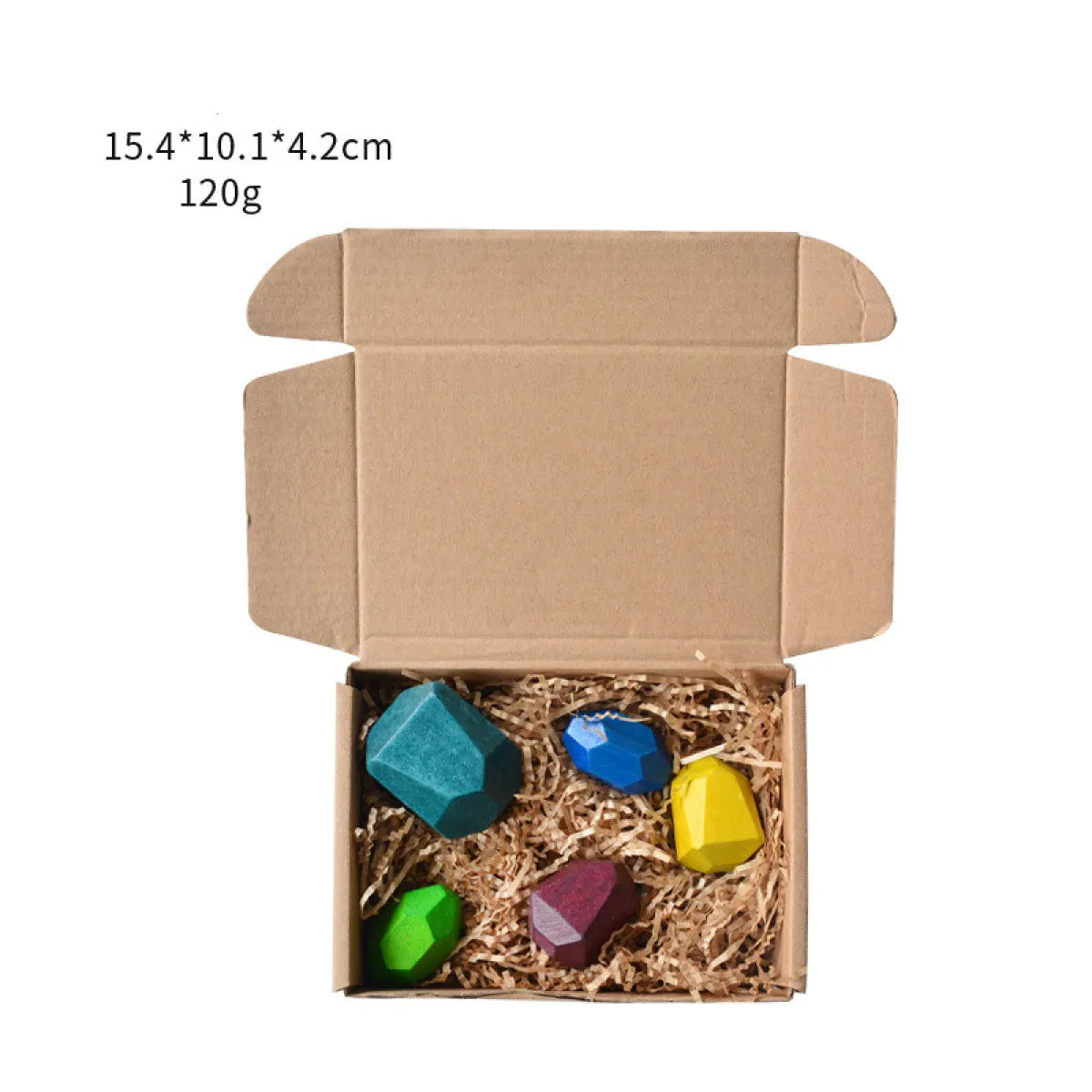 Children's colorful jagged stone toys