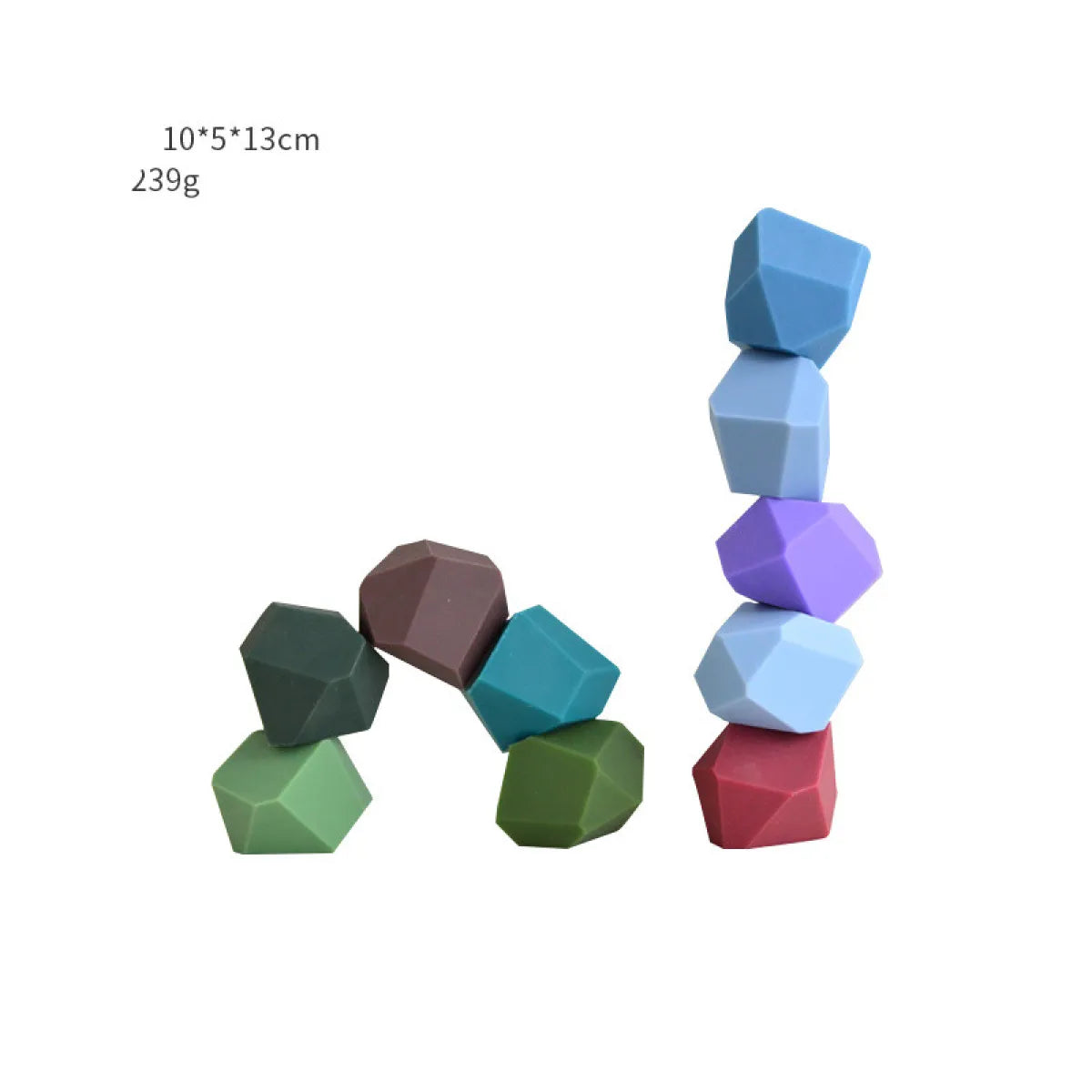 Children's colorful jagged stone toys