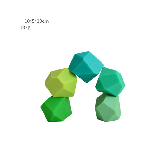 Children's colorful jagged stone toys