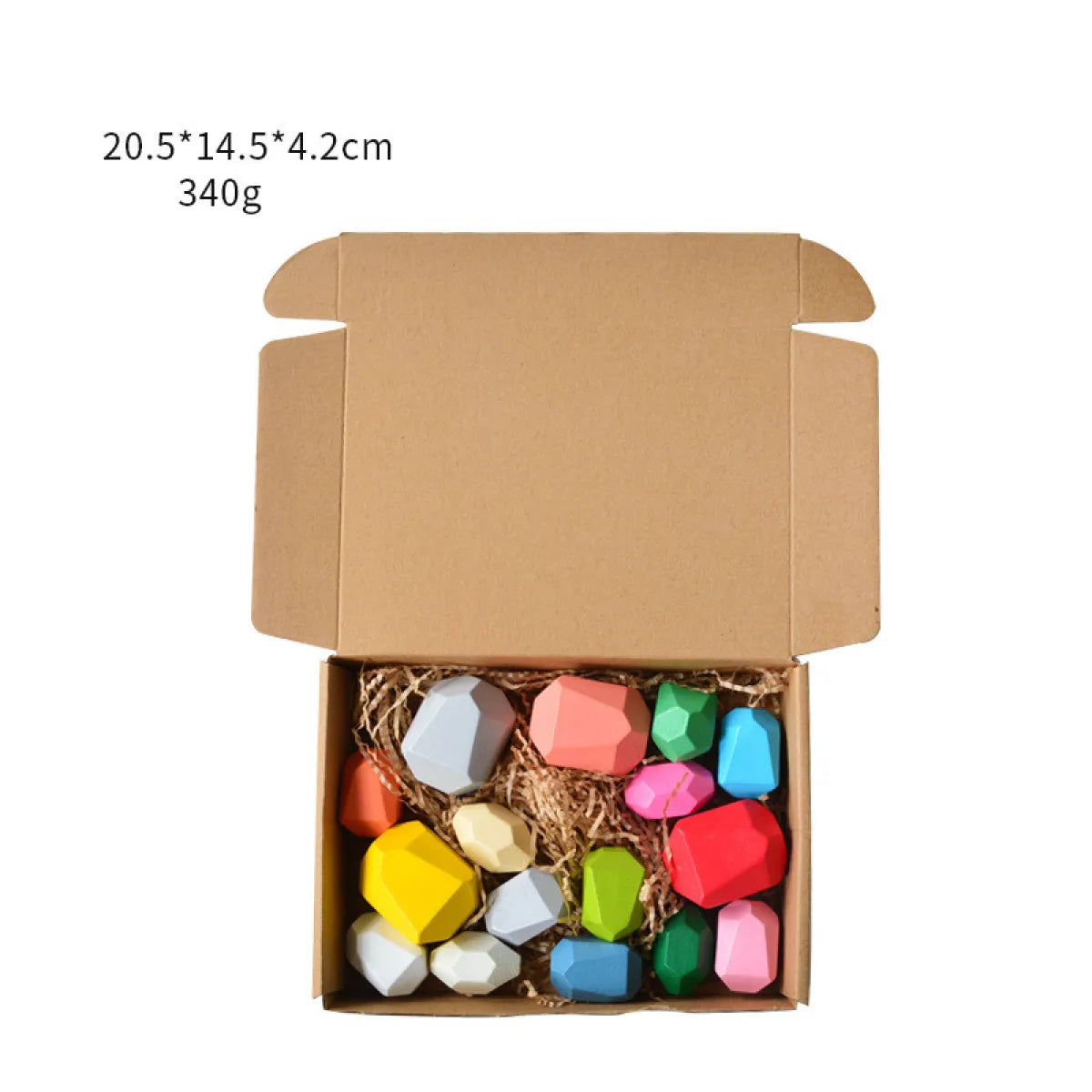 Children's colorful jagged stone toys